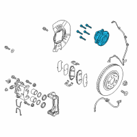 OEM 2019 Kia Sedona Front Wheel Hub Assembly Diagram - 51750A9000