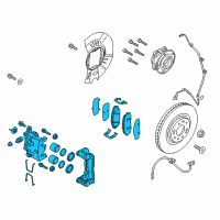 OEM 2021 Kia Sedona Front Brake Assembly, Left Diagram - 58110A9000