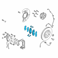 OEM 2017 Kia Sedona Pad Kit-Front Disc Brake Diagram - 58101A9A00