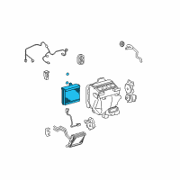 OEM 2012 Toyota Sienna Evaporator Core Diagram - 88501-48311