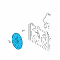 OEM Toyota Camry Fan Blade Diagram - 16361-28270