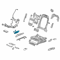 OEM 2022 Acura MDX Switch Assembly (16-Way) Diagram - 81250-TJB-A41