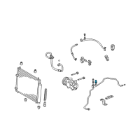 OEM Pontiac Sensor, A/C Refrigerant Pressure Diagram - 19184695