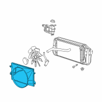 OEM Ford F-150 Fan Shroud Diagram - 5L3Z-8146-AA