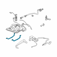 OEM 2005 Chevrolet Monte Carlo Strap Asm-Fuel Tank Diagram - 10426187