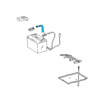 OEM Toyota Negative Cable Diagram - 82122-06020