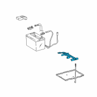 OEM 2003 Lexus ES300 Clamp Sub-Assy, Battery Diagram - 74404-06050