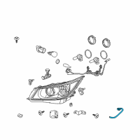 OEM 2010 Buick LaCrosse Harness Asm-Headlamp Wiring Diagram - 20829259