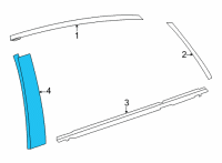 OEM Toyota Mirai Applique Diagram - 75761-62020