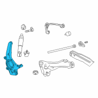 OEM 2004 Ford F-150 Heritage Knuckle Diagram - XL3Z-3K185-AA