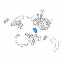 OEM Jeep Liberty Gasket-Water Pump Diagram - 4864575