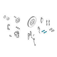 OEM 2012 Ford Transit Connect Caliper Mount Kit Diagram - 1S2Z-2386-AA