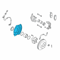 OEM 2003 Infiniti I35 Original Splash Shield Diagram - 41151-2Y000