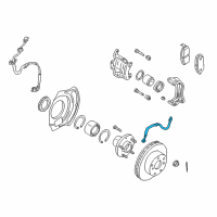 OEM 2002 Infiniti I35 Hose Assembly-Brake Front Diagram - 46210-4Y910