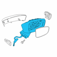 OEM Toyota Yaris iA Mirror Outside Diagram - 87908-WB006