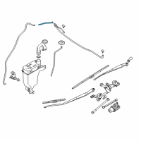 OEM 2015 Nissan Versa Note Tube Assy-Windshield Washer Diagram - 28935-3WC0A