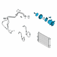 OEM 2010 Kia Soul Reman Compressor Assembly Diagram - 977012K101RU