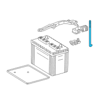 OEM 2005 Toyota Tacoma Battery Holder Bolt Diagram - 74451-04040