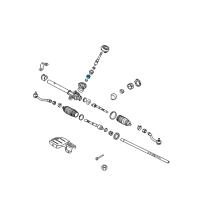 OEM 2015 Kia Rio Bearing Diagram - 56552B4000