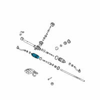 OEM 2012 Kia Soul Bellows-Steering Gear Box Diagram - 577402K001