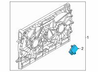 OEM Nissan Fan Control Module Diagram - 21493-6RA0A