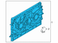 OEM Nissan Motor & Fan Assy-W/Shroud Diagram - 21481-6RA0A