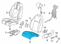 OEM 2022 Honda Civic PAD, L- FR Diagram - 81537-T20-A01