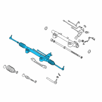 OEM Infiniti FX37 Power Steering Gear & Linkage Assembly Diagram - 49001-1CA0B