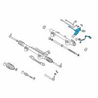 OEM Infiniti FX35 Power Steering Gear Sub Assembly Diagram - 49210-1CA0A