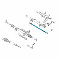 OEM 2011 Infiniti FX50 Power Steering Rack Assembly Diagram - 49271-1CA0A