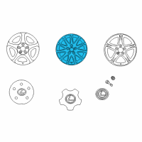 OEM 2004 Lexus IS300 Wheel, Disc Diagram - 42611-53061