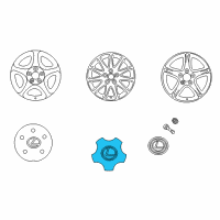 OEM Lexus IS300 Ornament Sub-Assy, Wheel Hub Diagram - 42603-53030