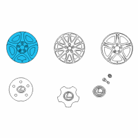 OEM 2004 Lexus IS300 Wheel, Disc Diagram - 42611-53101