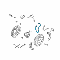 OEM Ford Fiesta Rear Speed Sensor Diagram - AE8Z-2C190-A