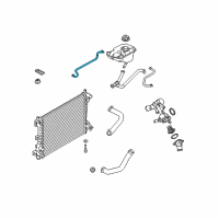 OEM 2013 Ford Mustang Reservoir Hose Diagram - BR3Z-8075-B