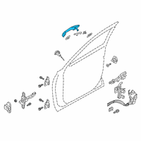 OEM 2021 Hyundai Palisade Door Outside Handle Assembly, Right Diagram - 82660-S8700