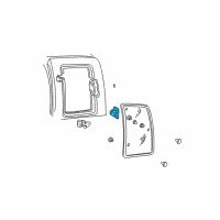 OEM 2000 GMC C3500 Latch Assembly Diagram - 15954262