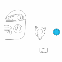 OEM 2006 Dodge Viper Front Fog Lamp Diagram - 5029226AB