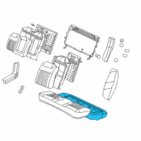 OEM 2000 Chevrolet Impala Pad Asm, Rear Seat Cushion (W/ Frame) Diagram - 12454025