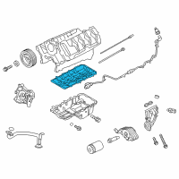 OEM Ford F-150 Oil Pan Gasket Diagram - BL3Z-6710-A