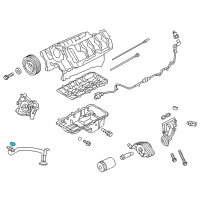 OEM 2021 Ford F-250 Super Duty Oil Tube Gasket Diagram - F5RZ-6626-B