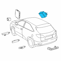 OEM 2019 Lexus NX300h Receiver Assembly, Electrical Diagram - 897B0-78041