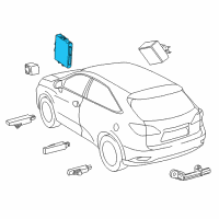 OEM 2018 Lexus NX300h Smart Computer Assembly Diagram - 89990-78170