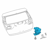 OEM 2016 Scion iM Lock Assembly Diagram - 69350-52391