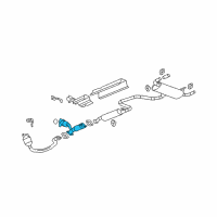 OEM Pontiac G6 Converter & Pipe Diagram - 15947647