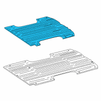 OEM Dodge Sprinter 2500 Pan-Rear Floor Diagram - 68008307AA