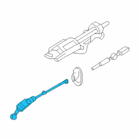 OEM 2008 Ford Explorer Sport Trac Lower Shaft & Joint Assembly Diagram - 8L2Z-3B676-B