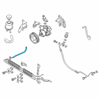 OEM 2022 Nissan Armada Hose-Return, Power Steering Diagram - 49725-5ZM1C