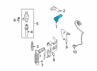 OEM 2015 Ford E-350 Super Duty Camshaft Sensor Diagram - 7L3Z-6B288-A