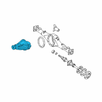 OEM 2000 Toyota Tacoma Carrier Assembly Diagram - 41110-35861